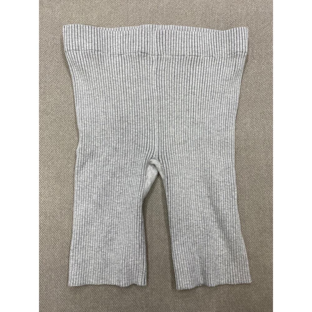 Lunya Cozy Cotton Silk Ribbed Bike Short, Womens, Large, Heather Gray - Picture 4 of 5